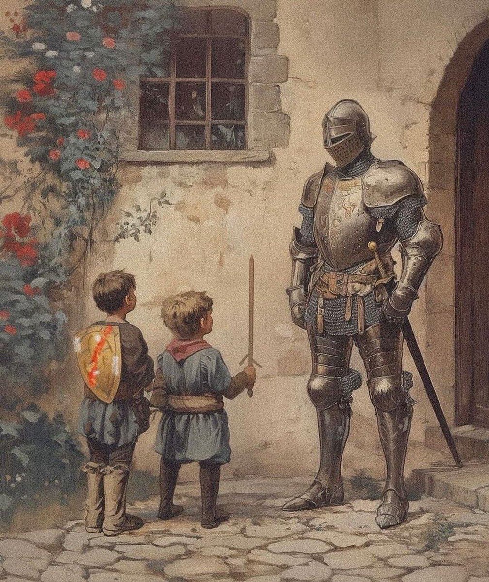 HFNSSNNvS's tweet image. "Since it is so likely that children will meet cruel enemies, let them at least have heard of brave knights and heroic courage. Otherwise you are making their destiny not brighter but darker." - C.S. Lewis