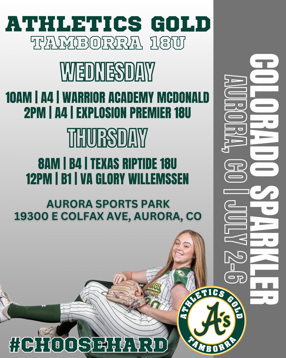 Jessica Epps (2026 RHP) (@jessicaepps26) on Twitter photo Today kicks off week 2 of Colorado! I’ll be at the <a href="/AGTamborra/">AthleticsGoldTamborra</a> organizational workout today. Come stop by! ⛰️💚 Today kicks off week 2 of Colorado! I’ll be at the <a href="/AGTamborra/">AthleticsGoldTamborra</a> organizational workout today. Come stop by! ⛰️💚