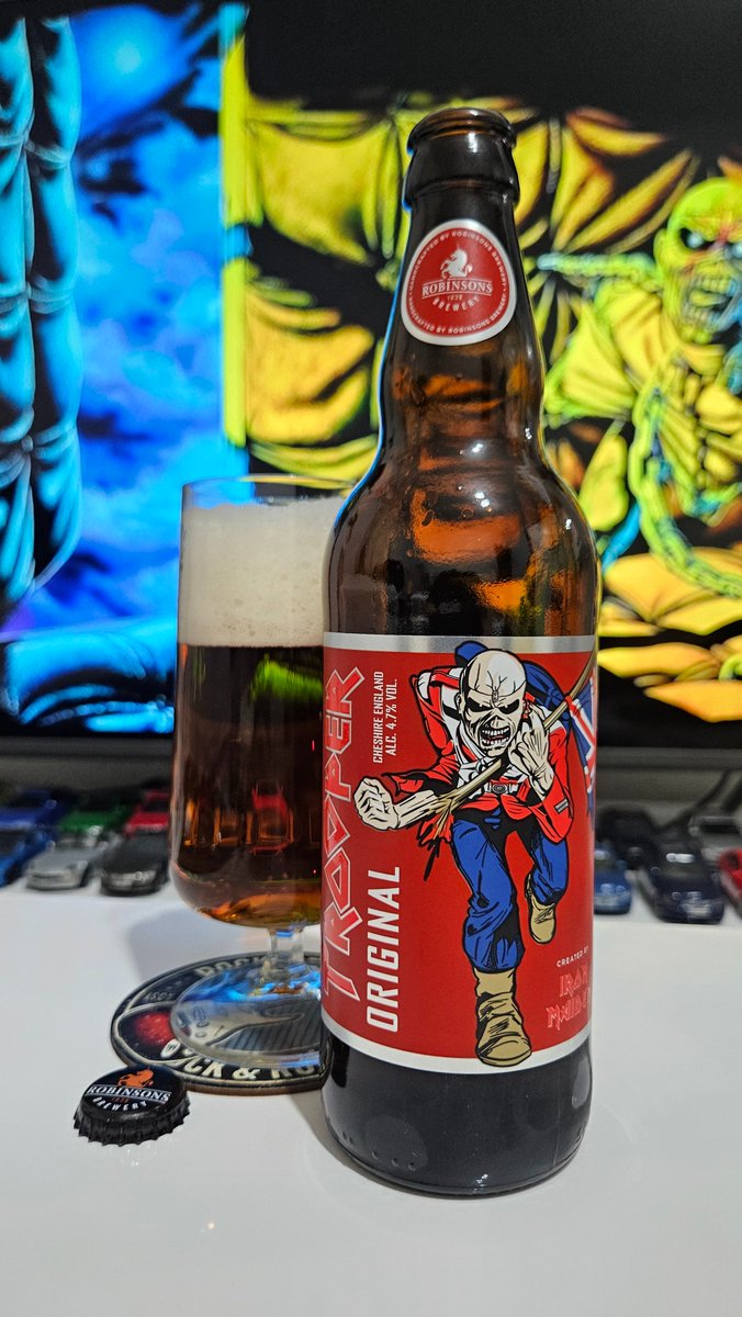 Првото пиво што го додадов во wishlist пред неколку години, конечно кај мене на маса 🤘
The Trooper by Iron Maiden
#750