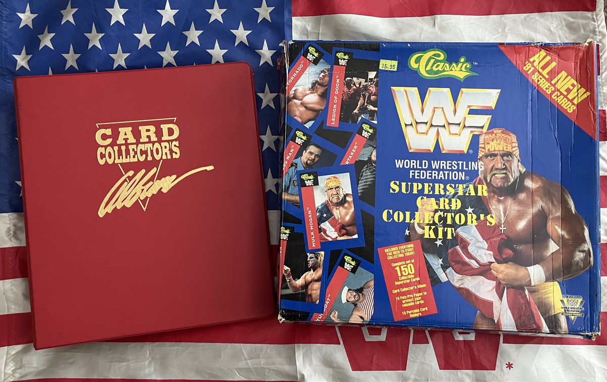 Another addition to the collection. The '91 box and red folder are something I've been trying to track down for a long time.
That year has so much to it.
#WrestlingCards