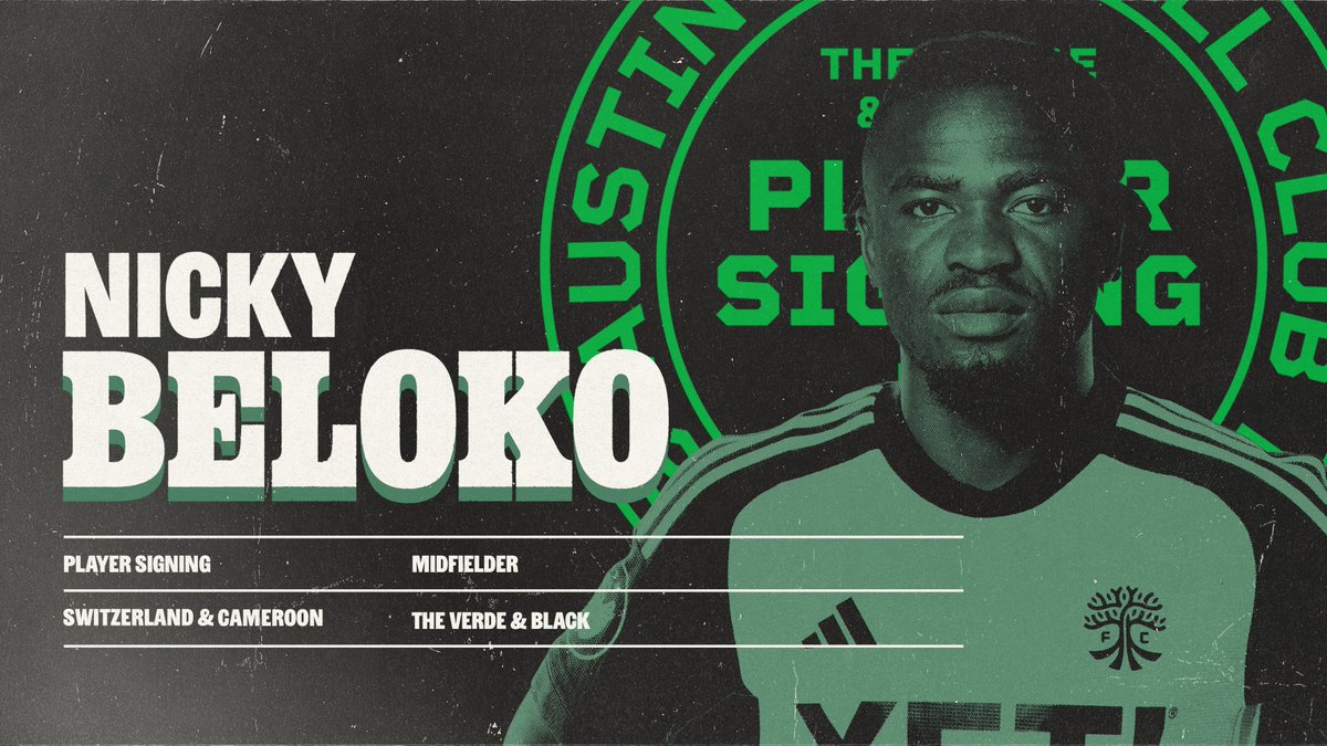 AustinFC's tweet photo. Nicky is VERDE. 🌳🌳
 
Welcome to Austin, Nicky Beloko! https://t.co/9vXLfvn3fT
