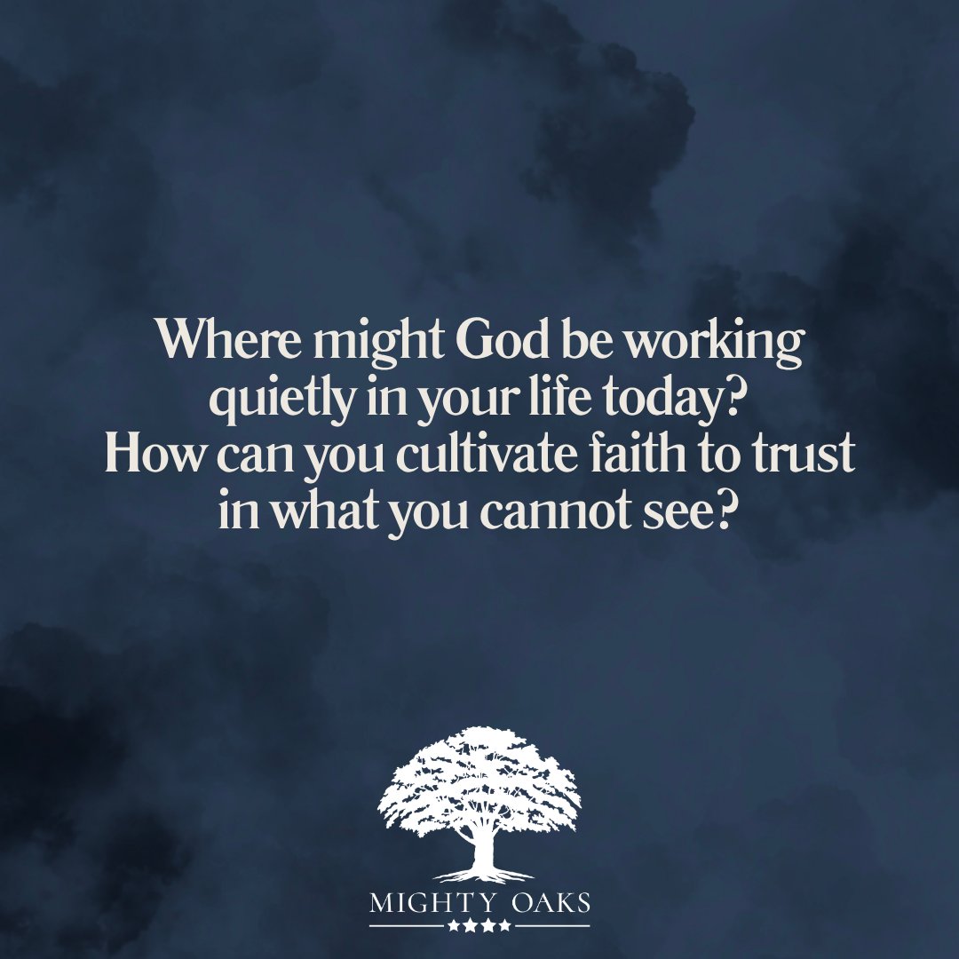 Just because you can’t see what God is doing doesn’t mean He’s not working.

Some of His greatest work happens in the quiet places when prayers go unanswered, when doors seem closed, when nothing feels “big” or “spiritual.” That’s where faith grows.

He’s not absent. He’s just