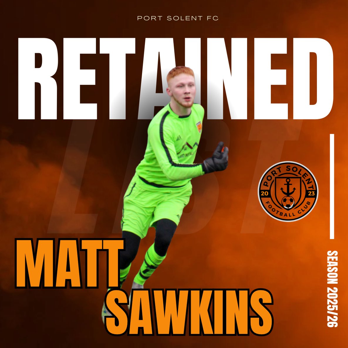 🧼🧤 Introducing our #1 between the sticks…
💥 Matt Sawkins 💥
🛑 Position: Goalkeeper
🌪️ Style: Commanding. Fearless. Unbreakable.
🧱 Strength: Cat Reflexes