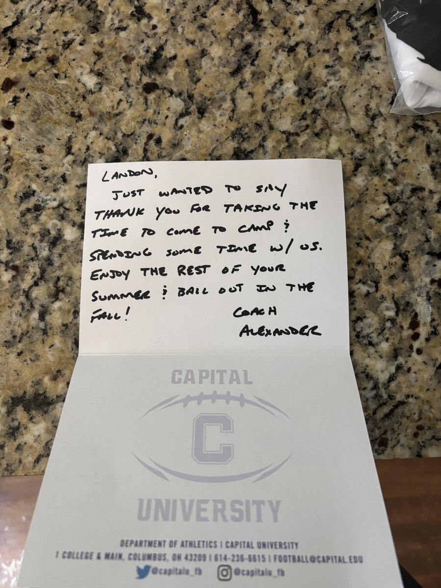 Landon Sexton (@iamlando5) on Twitter photo Thank you <a href="/Coachcalexander/">Charles Alexander</a> for the hand written letter exited to come out and watch a game! Thank you <a href="/Coachcalexander/">Charles Alexander</a> for the hand written letter exited to come out and watch a game!