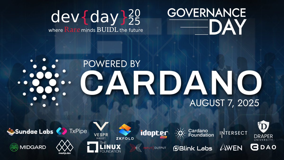 Rare Evo: A Blockchain Event (@rareevo) on Twitter photo We're honored to host the very first event funded by the entire <a href="/Cardano/">Cardano Community</a> community...Dev/Gov Day will be the place to be for all the builders!
August 7th at Top Golf Vegas is a culmination of all the hard work and a celebration of everyone in this space. See you there! We're honored to host the very first event funded by the entire <a href="/Cardano/">Cardano Community</a> community...Dev/Gov Day will be the place to be for all the builders!
August 7th at Top Golf Vegas is a culmination of all the hard work and a celebration of everyone in this space. See you there!