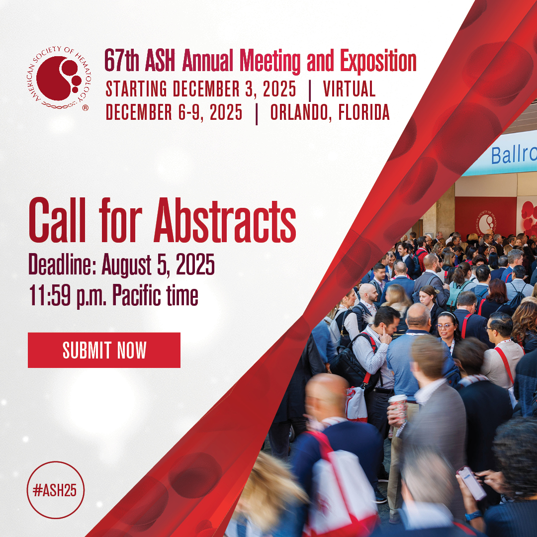 Your research can inform, inspire, and ignite progress in #hematology! The abstract submission portal for the 67th ASH Annual Meeting and Exposition is OPEN. Share your advancements in science, translational research, or care disparities.  

Submit today: ow.ly/6WaQ50WisKY