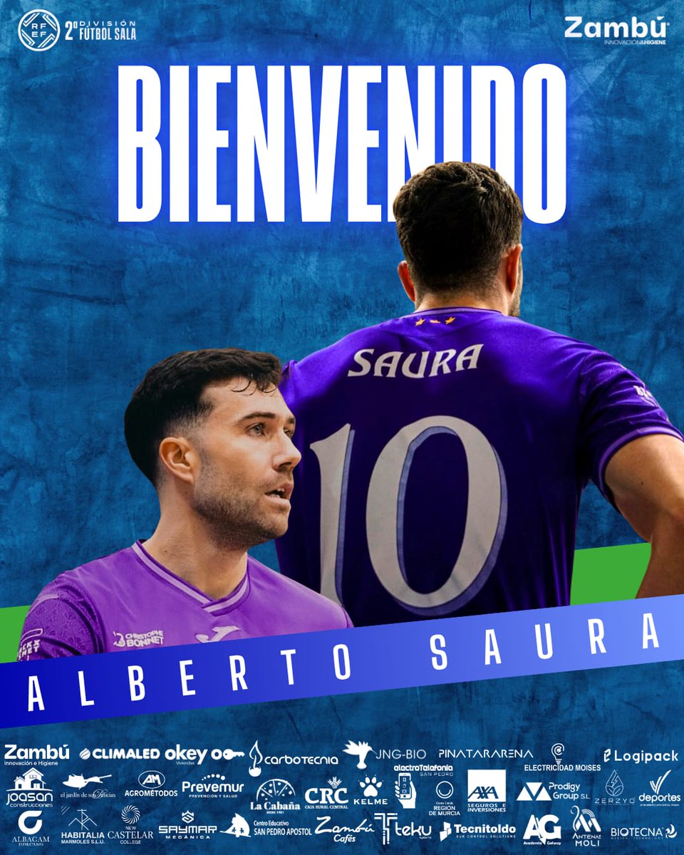 Zambú CFS Pinatar (@cfs_pinatar) on Twitter photo 🆕OFICIAL | 💣Otro Saura para Zambú CFS Pinatar
🙌🏻¡<a href="/SauraAlberto/">Alberto Saura</a> se une a la familia pinatarense!💙💚
🔗cfspinatar.com/otro-saura-par…
#BienvenidoAlberto 🆕OFICIAL | 💣Otro Saura para Zambú CFS Pinatar
🙌🏻¡<a href="/SauraAlberto/">Alberto Saura</a> se une a la familia pinatarense!💙💚
🔗cfspinatar.com/otro-saura-par…
#BienvenidoAlberto
