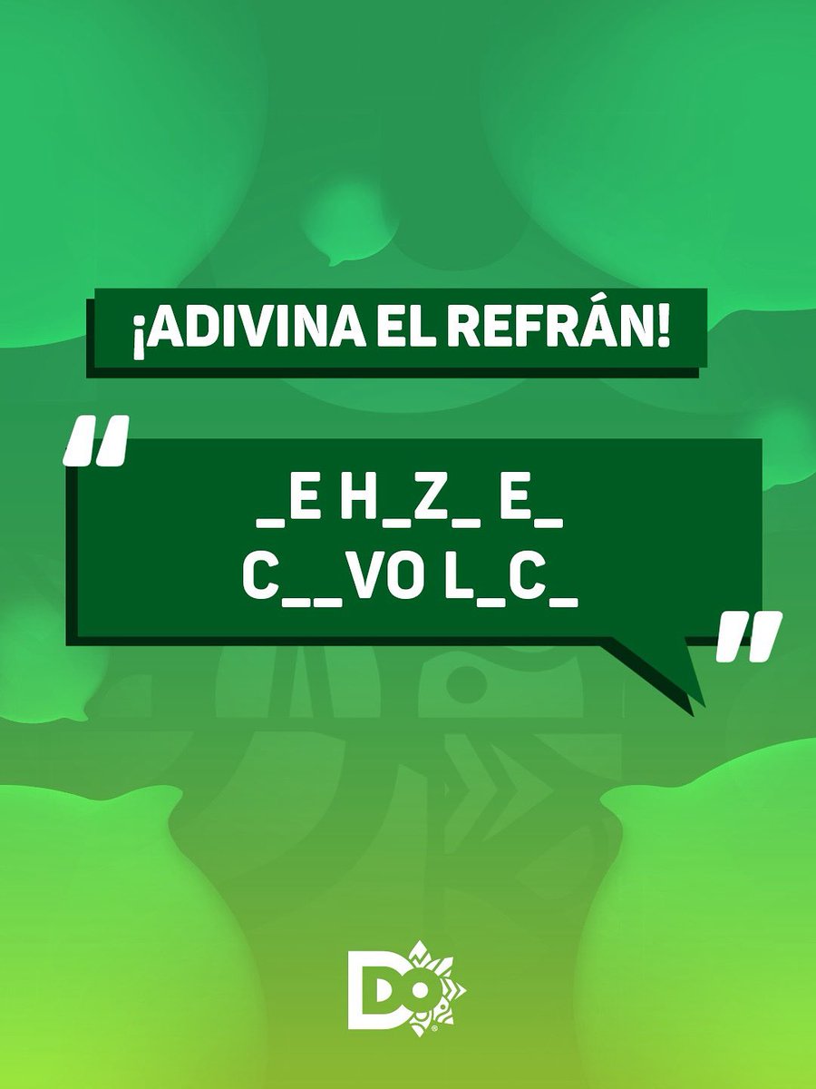Le subimos el nivel a la dificultad... ¿Te atreves a adivinar? 😎

Si eres un verdadero conocedor de nuestros dichos populares, déjanos tu respuesta en los comentarios y demuestra cuánto sabes de nuestra tierra. 👇

#MarcaPaísRD #RepúblicaDominicana