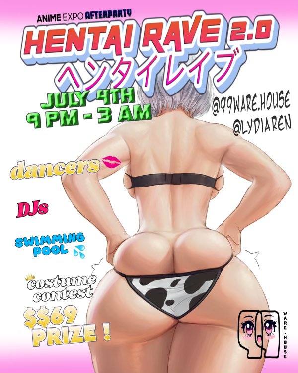 Wanna hang out with me after Anime Expo? Meet me at <a href="/99lydiaren/">Lydia Ren</a> <a href="/99WAREH0USE/">99WAREHOUSE</a> ANIME EXPO AFTER PARTY! It’s gonna be so sexy and lit!