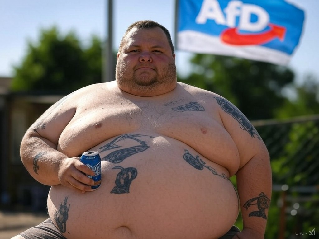 Fun Fact: Viele patriotische Dosenbier-Dummnazis, die sich dieser Tage ohne #Sonnencreme tapfer in die #Hitzewelle legen, fangen sich die ersten Gen-Defekte ein, die später zu Hautkrebs führen werden.

Gute Reise. Für das Vaterland! 🫡

#AfDVerbot #AfDmachtDummeNochDuemmer