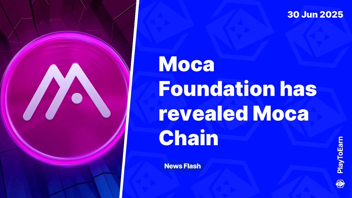 Moca Chain Set to Redefine Digital Identity with Privacy-Focused Layer 1 Blockchain ⛓️

👥<a href="/MOCAFoundation/">MOCA Coin</a> has revealed Moca Chain, a new L1 designed to give users full control over their identity and data

🗓️With testnet and mainnet launches planned for late 2025

Read more 🧵