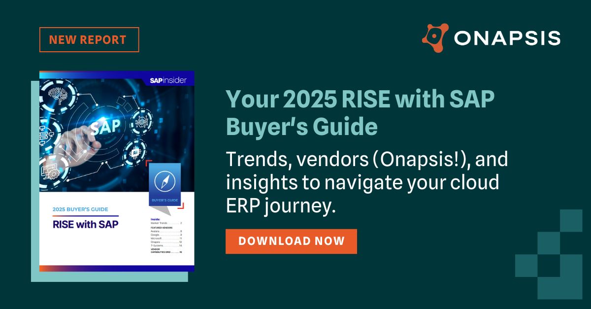 onapsis's tweet image. ECC 2027 deadline is coming—what does this mean for your organization? Migrating to #S4HANA is crucial.

#RISEwithSAP offers a simplified path. Get our Buyer&apos;s Guide for your cloud roadmap ➡️ bit.ly/44AAb1t

#SAPMigration #CloudERP #SAPCommunity