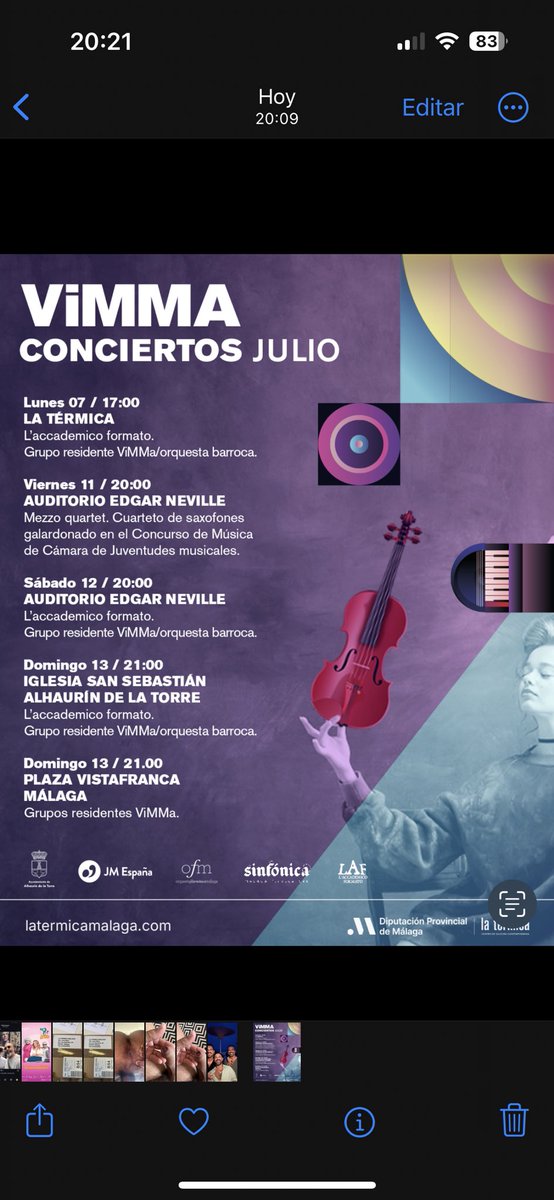🎼 Este julio rendimos homenaje a Bach en el 275 aniversario de su muerte. 

🎻 El Vivero Musical de Málaga presenta varios conciertos dedicados a su obra, interpretados por la orquesta barroca L’accademico formato, Mezzo Quartet y grupos residentes ViMMA.

🎫 Entrada gratuita.
