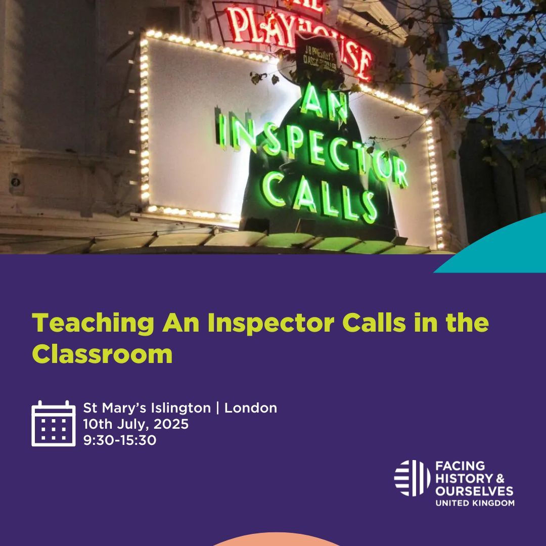 Facing History and Ourselves UK (@facinghistoryuk) on Twitter photo English teachers! 📢
Refresh the way you teach An Inspector Calls and support your students in preparing for their GCSEs.
Join us for a FREE in-person workshop in:
📍London | 10th July
Register your place using the link ⬇️
facinghistory.org/about/location…
<a href="/LitdriveUK/">Litdrive UK</a> English teachers! 📢
Refresh the way you teach An Inspector Calls and support your students in preparing for their GCSEs.
Join us for a FREE in-person workshop in:
📍London | 10th July
Register your place using the link ⬇️
facinghistory.org/about/location…
<a href="/LitdriveUK/">Litdrive UK</a>