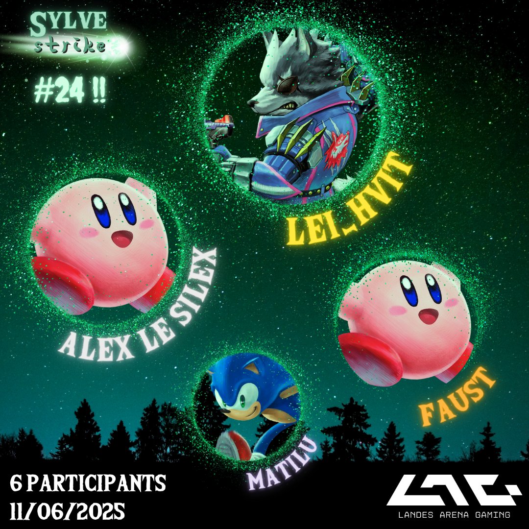 Voici les résultats du Sylve Strike #24 !! 💫 

Merci à tous les participants du Pôle Jeunesse (pour une fois que Lars a sa chance) !

Bravo à

🥇 Lars_Hvit
🥈Alex le silex
🥉 <a href="/faust_lag/">SD-O| FAUST</a> 
4⃣ Matilu