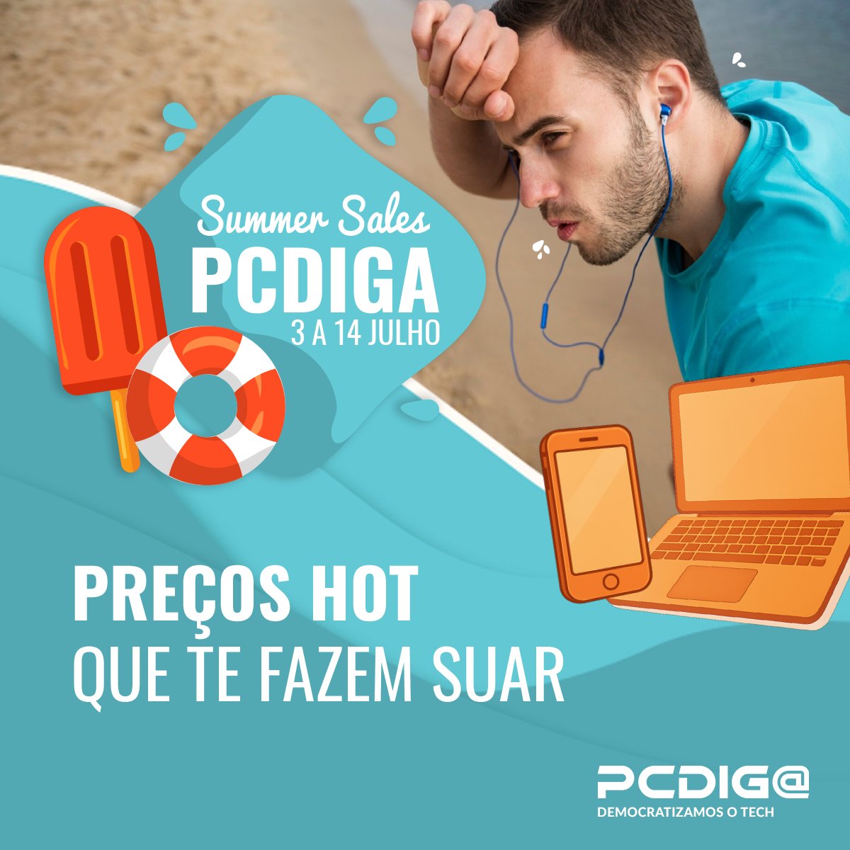 Chegaram as Summer Sales PCDIGA, com preços que até fazem suar! 🥵
Até 14 julho, os produtos tech mais procurados, com preços HOT!🔥
Aproveita já em ➡️ bit.ly/44rGv9E