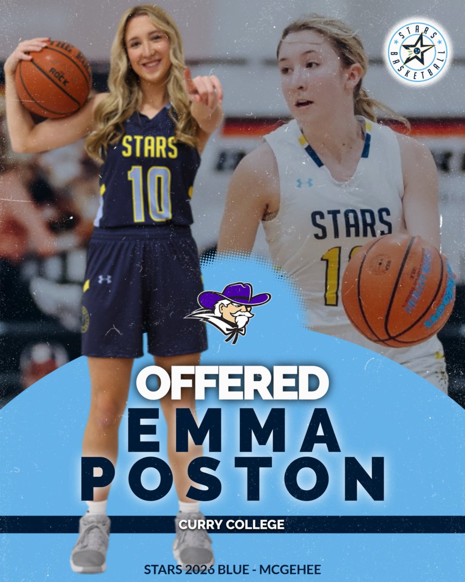 STARS HS GBB (@starsnash_gbb) on Twitter photo Excited to announce that 2026 STARS Athlete Emma Poston (<a href="/EmmaPoston10/">Emma Poston</a>) has received an offer from Curry College (<a href="/CurryCollegeWBB/">Curry College WBB</a>).
We're excited to see Emma back in action for STARS in just a couple of weeks! Excited to announce that 2026 STARS Athlete Emma Poston (<a href="/EmmaPoston10/">Emma Poston</a>) has received an offer from Curry College (<a href="/CurryCollegeWBB/">Curry College WBB</a>).
We're excited to see Emma back in action for STARS in just a couple of weeks!