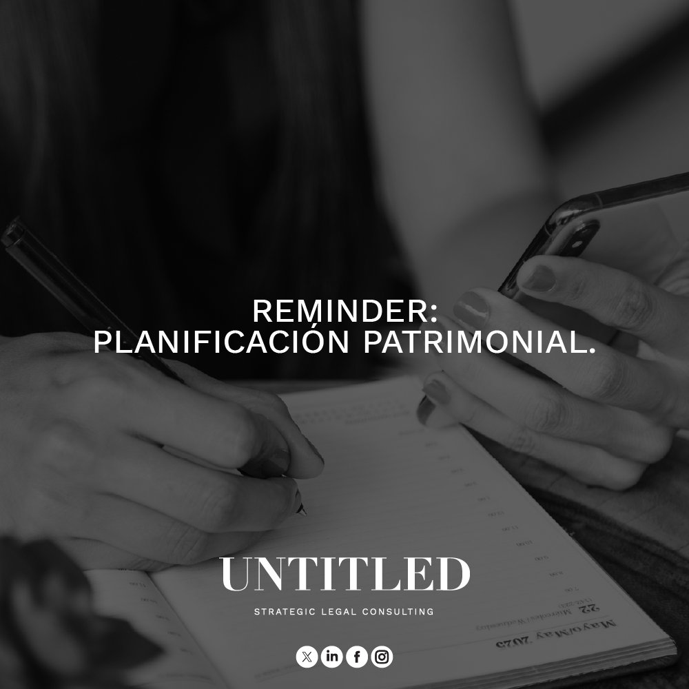 UntitledLegal's tweet image. Empezó el año y ya sabés lo que pasa: pasa volando. No te olvides de pensar en el futuro. De organizarlo. De preverlo.
🤝Estamos para asesorarte.
😉Estamos para hacer simple lo complejo.