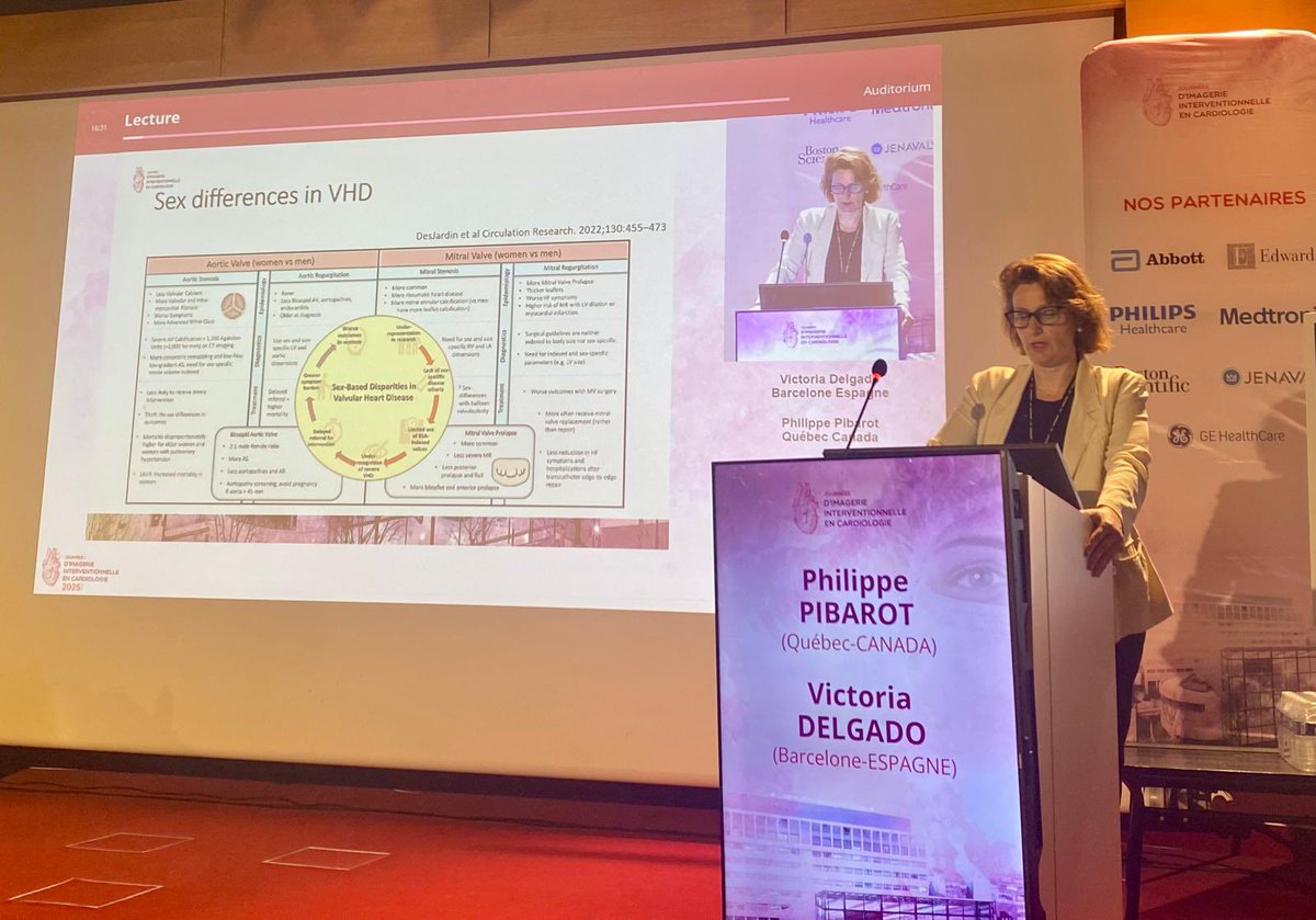 Honoured to deliver today’s Guest Lecture on Sex Differences in Valvular Heart Disease with Philippe Pibarot at #JIIC2025 in Paris.

From aortic stenosis to mitral regurgitation, we discussed how sex-specific imaging insights can improve outcomes—especially for women, who remain