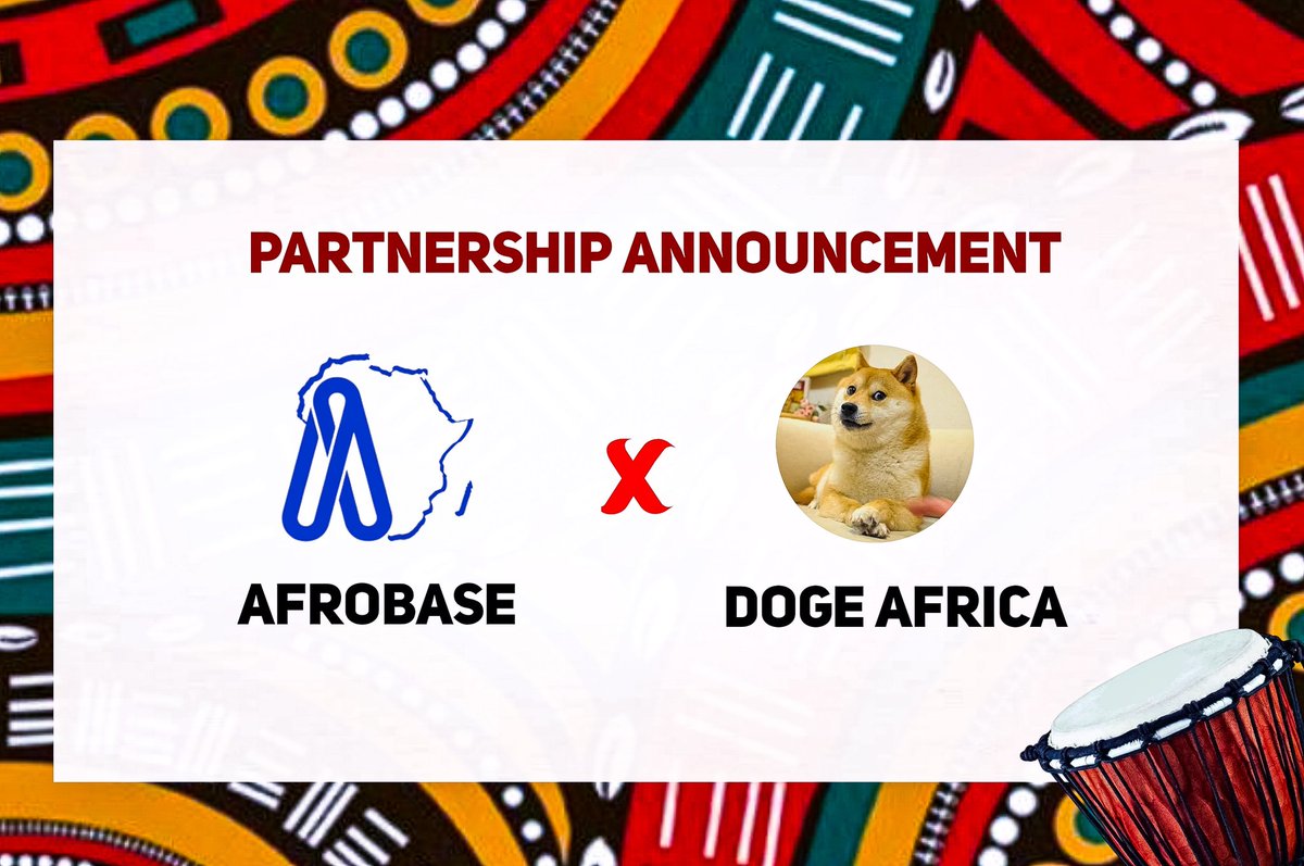 AfroBase__'s tweet image. 🚨 Partnership Announcement
AfroBase 🤝 @DogeAfrica_
Two communities. One mission.
To amplify African culture, creativity, and crypto adoption across Africa .
This partnership brings together memes, movement, and meaning
as we build a more vibrant, onchain future for Africa