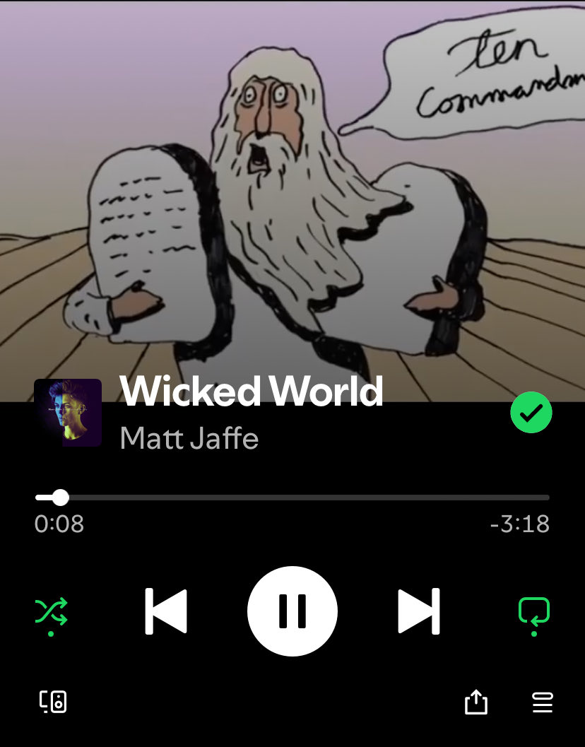 MattJaffeMusic's tweet image. ‘Only Ten Commandments but a Million ways to burn.’ Welcome Wicked World to the 2 Million club. Thanks for listening!