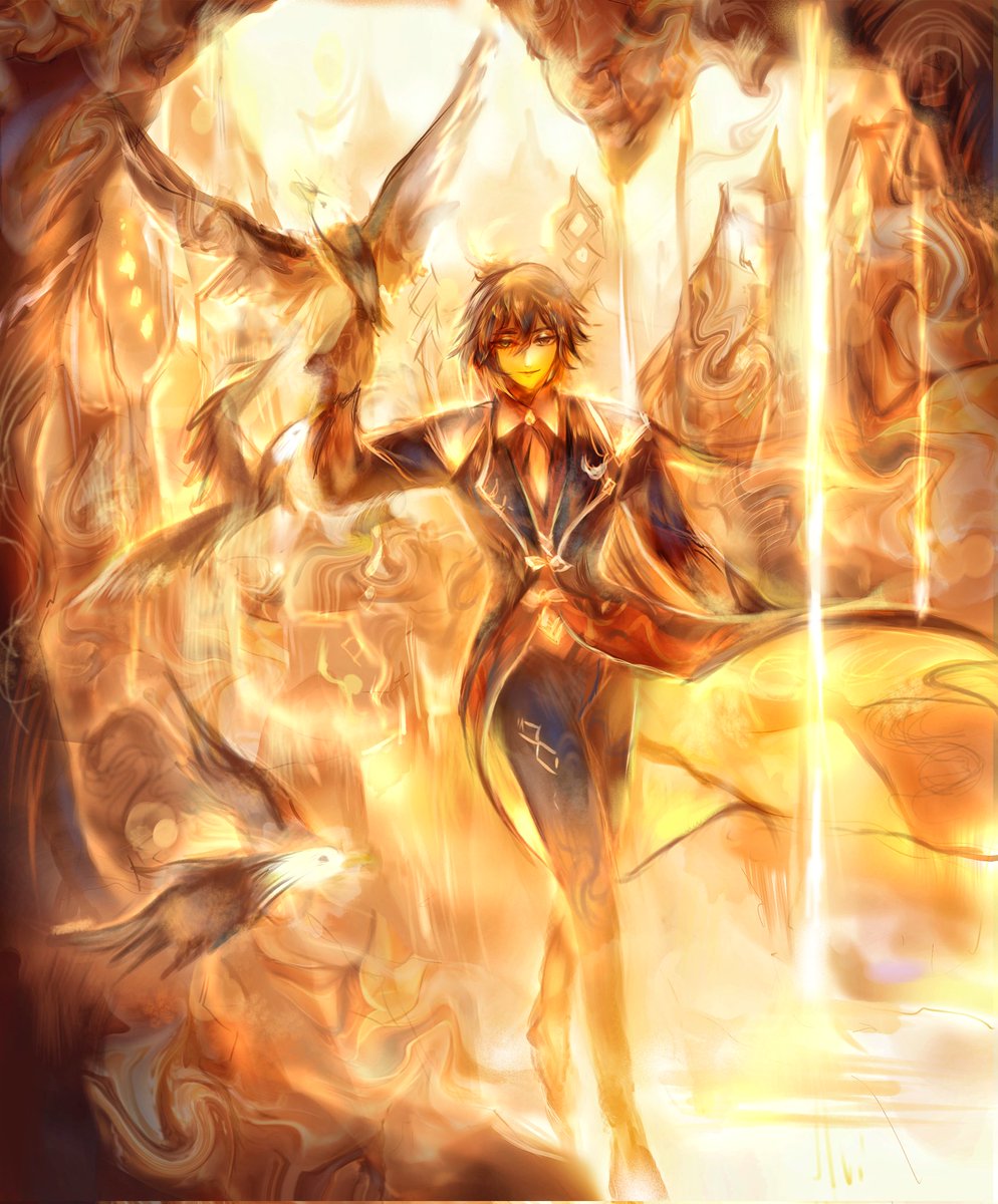 Xelo_kitty's tweet photo. I thought about drawing Zhongli on Sumeru #zhongli #GenshinImpact #HoYocreators #hoyoverse #rexlapis https://t.co/uqGCg0OcBY