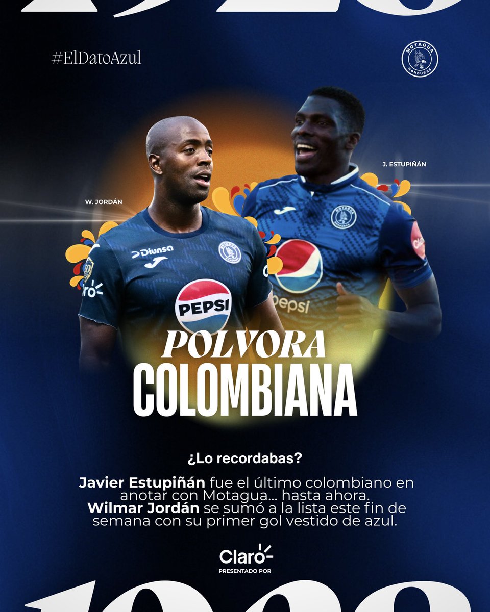 Pólvora colombiana en la ofensiva azul profundo 🇨🇴

Este sábado Wilmar marcó su primer tanto, ¡que sean muchos más, goleador! 💪🏼

#ElDatoAzul 🦅