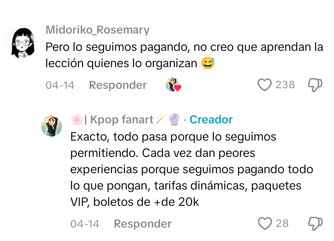 NatzumiixdSan's tweet image. No somos los únicos que nos afectan las irregularidades de Ocesa pero tampoco vamos a seguir permitiendo lo 
Los últimos conciertos no han dado información clara, tienen pésima gestión y cargos excesivos 

#OcesaAnunciaPreciosSS10