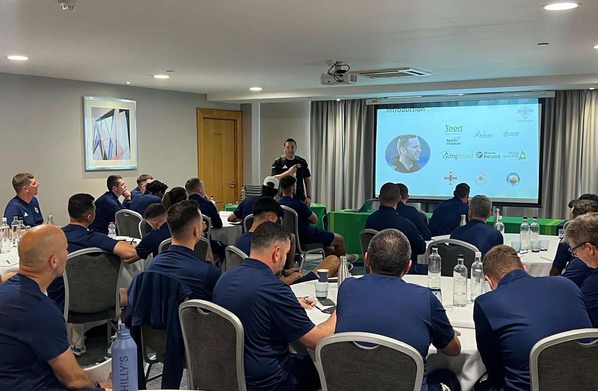 IFACoachEd's tweet photo. Strong start to Day 1 of the UEFA B Diploma! ⚽️📚

Candidates fully engaged in workshops and sessions on the coaching process.  

We also welcomed Dr Ricky McCann who provided a workshop on tactical periodisation #irishfacoached https://t.co/fZJC1nbJOp