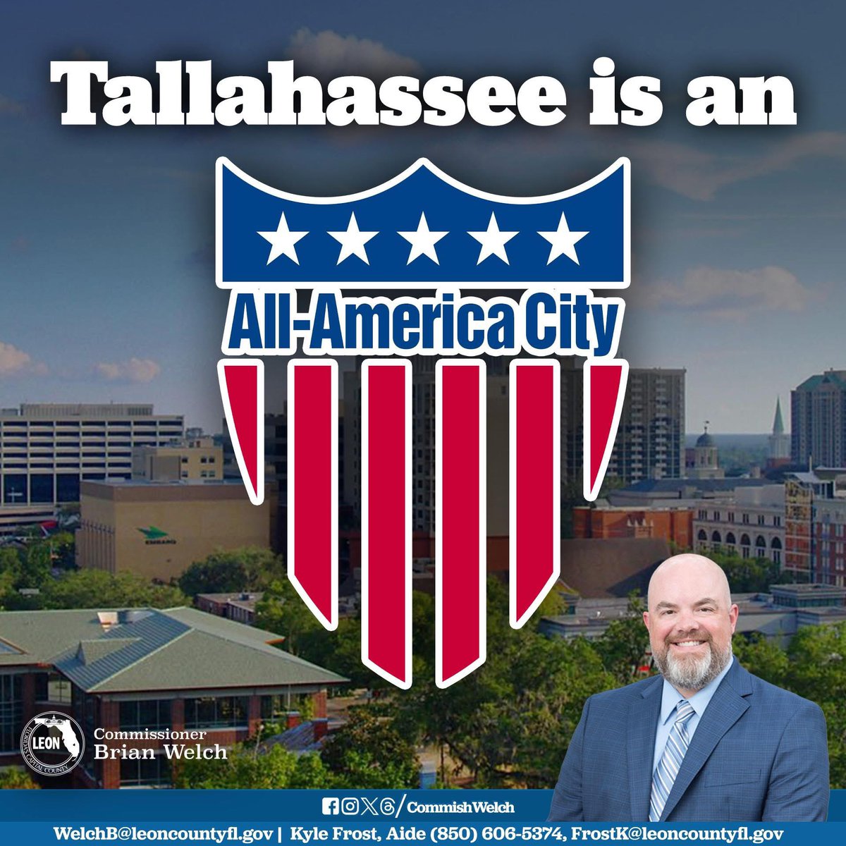 Brian Welch (@commishwelch) on Twitter photo Congratulations to our friends at the <a href="/CityofTLH/">City of Tallahassee</a> on winning your 3rd All-America City award.
We all take pride in living in this vibrant and growing community.
Although we can always improve, it is important to recognize the things we are doing correctly and this award Congratulations to our friends at the <a href="/CityofTLH/">City of Tallahassee</a> on winning your 3rd All-America City award.
We all take pride in living in this vibrant and growing community.
Although we can always improve, it is important to recognize the things we are doing correctly and this award