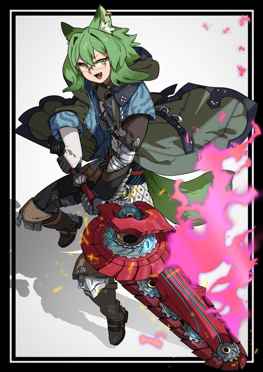 danyf_u's tweet image. Favorite weapon to hunt... Switch Axe, all day!!!

🎨: @/yoshimaro77 
#monsterhunter #mhw #switchaxe #ocart