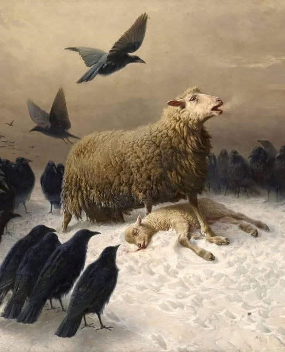 لوحة العذاب 
للألماني أوغست فريدريش  شينك 1878