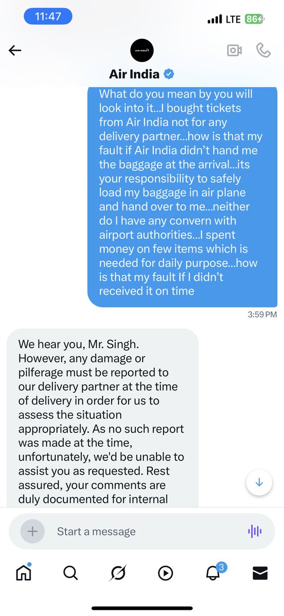 sdsjolly's tweet photo. More screenshots @airindia https://t.co/jWzFK91OE3