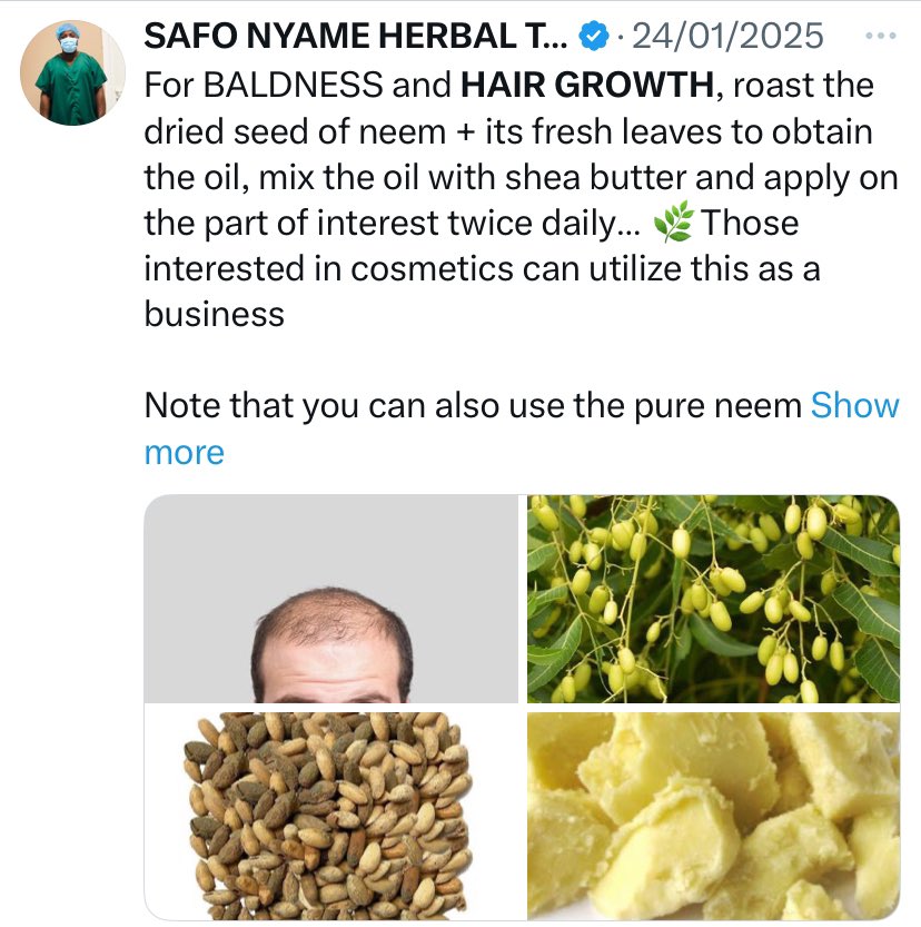 SAFO NYAME HERBAL THERAPEUTICS tweet media