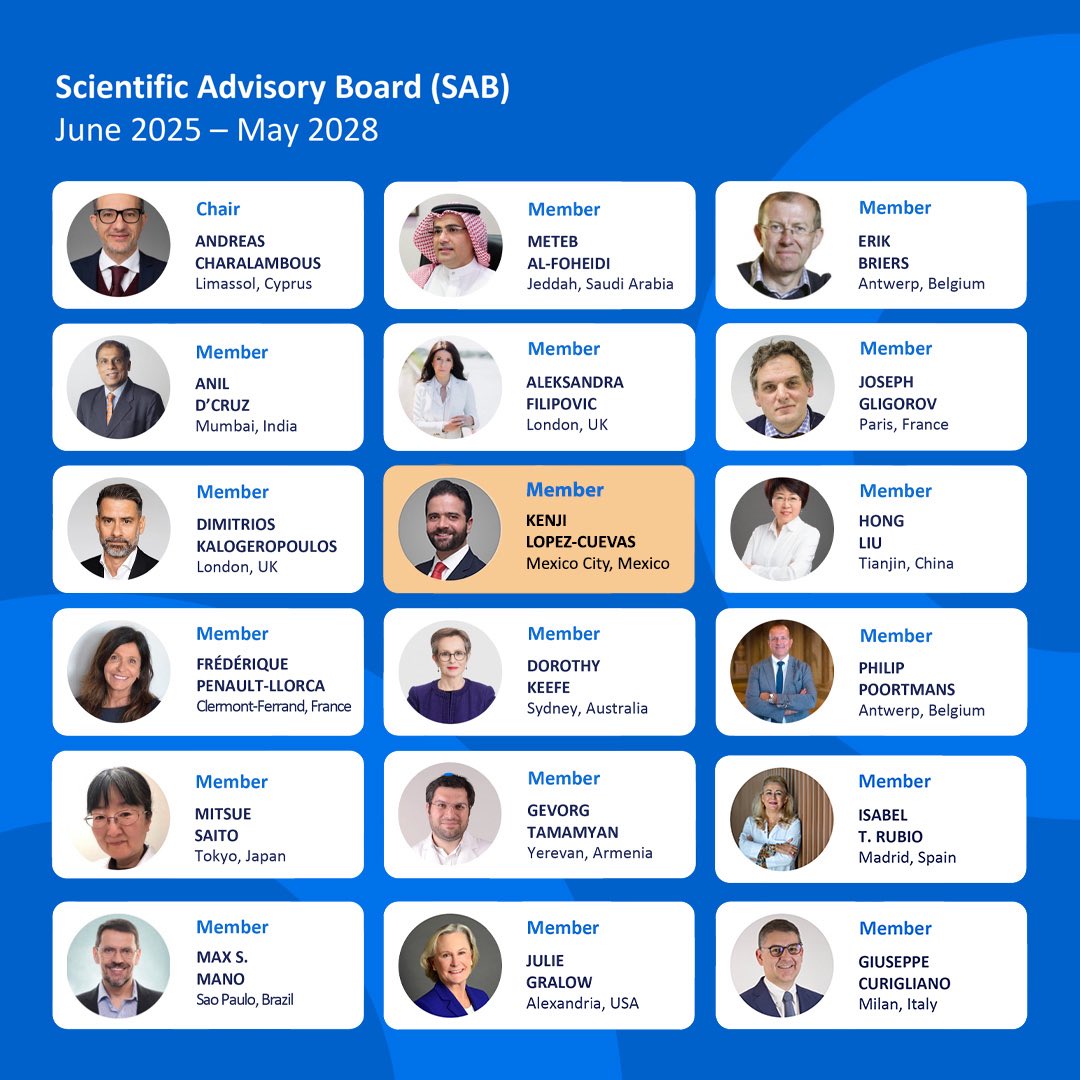 gonzalolopezcu's tweet image. 📅🔬 Hoy comenzamos. Muy agradecido por la invitación para formar parte de la Junta Científica Asesora (SAB) del #SharingProgress in #CancerCare (SPCC), para el periodo junio 2025 – mayo 2028.

🤝🌍 Mi reconocimiento especial a #MattiAapro por su liderazgo inspirador y por…