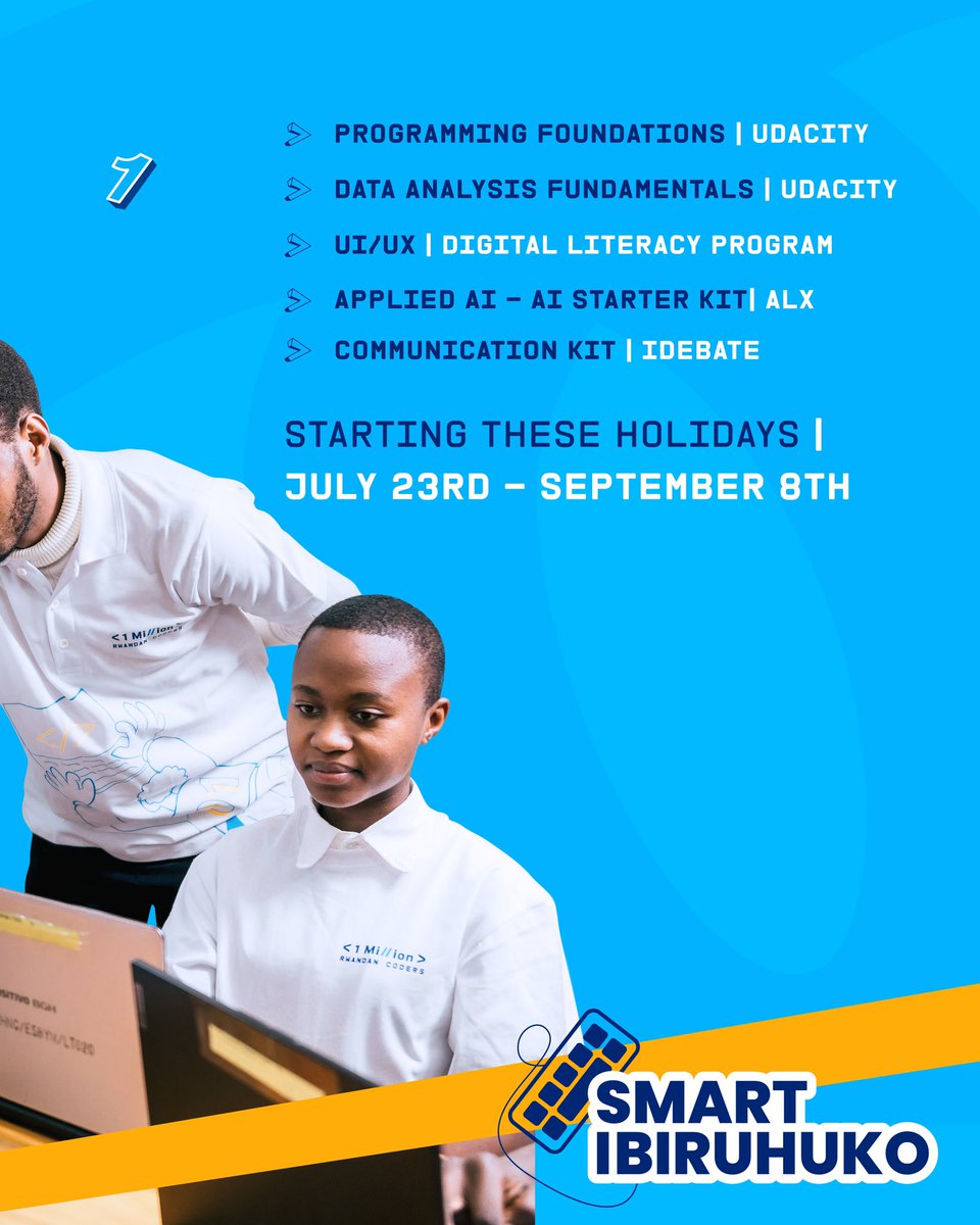 Many of you have been waiting for this‼️🙌

This holiday will be your opportunity to learn, elevate your digital skills, and get ready for the market that demands those skills. 🙌

We’re talking courses provided by the best partners in Digital skills learning, and that’s what you