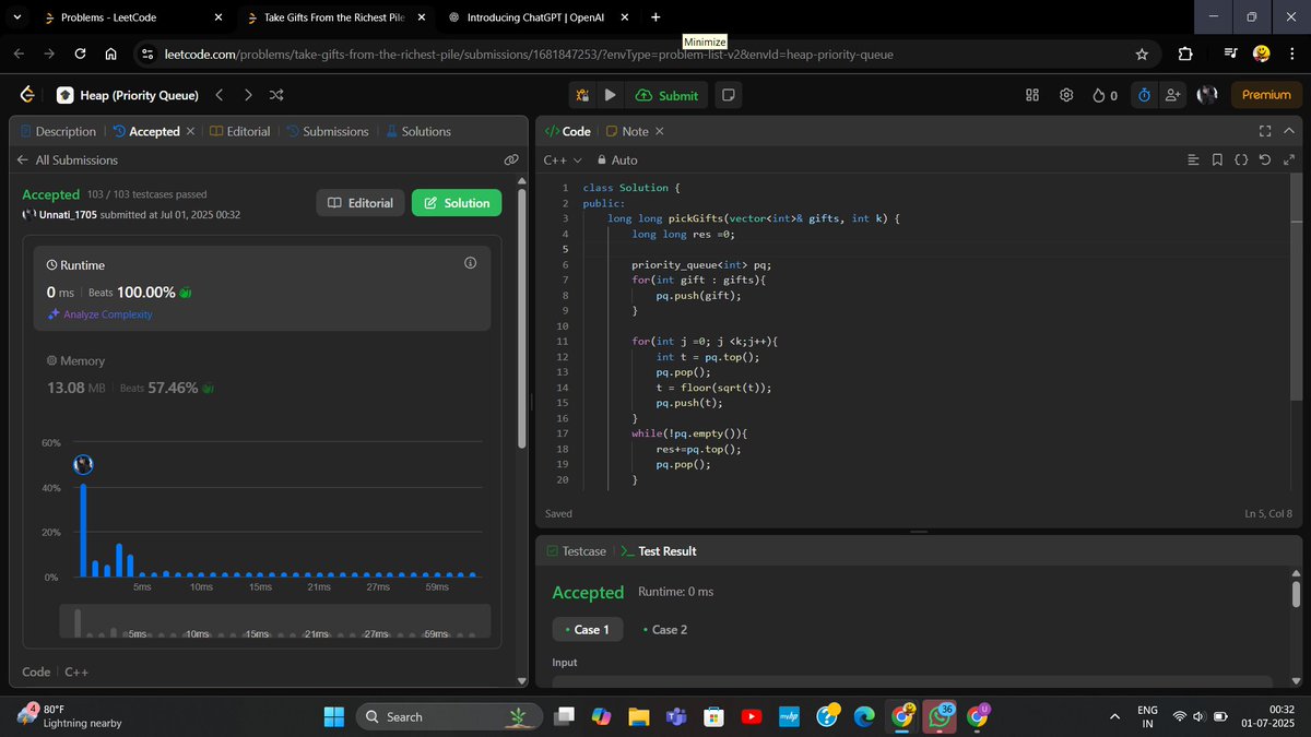 anonymous_mee17's tweet image. did this question was a good one !!
#PriorityQueue #DSA #cpp
@LeetCode