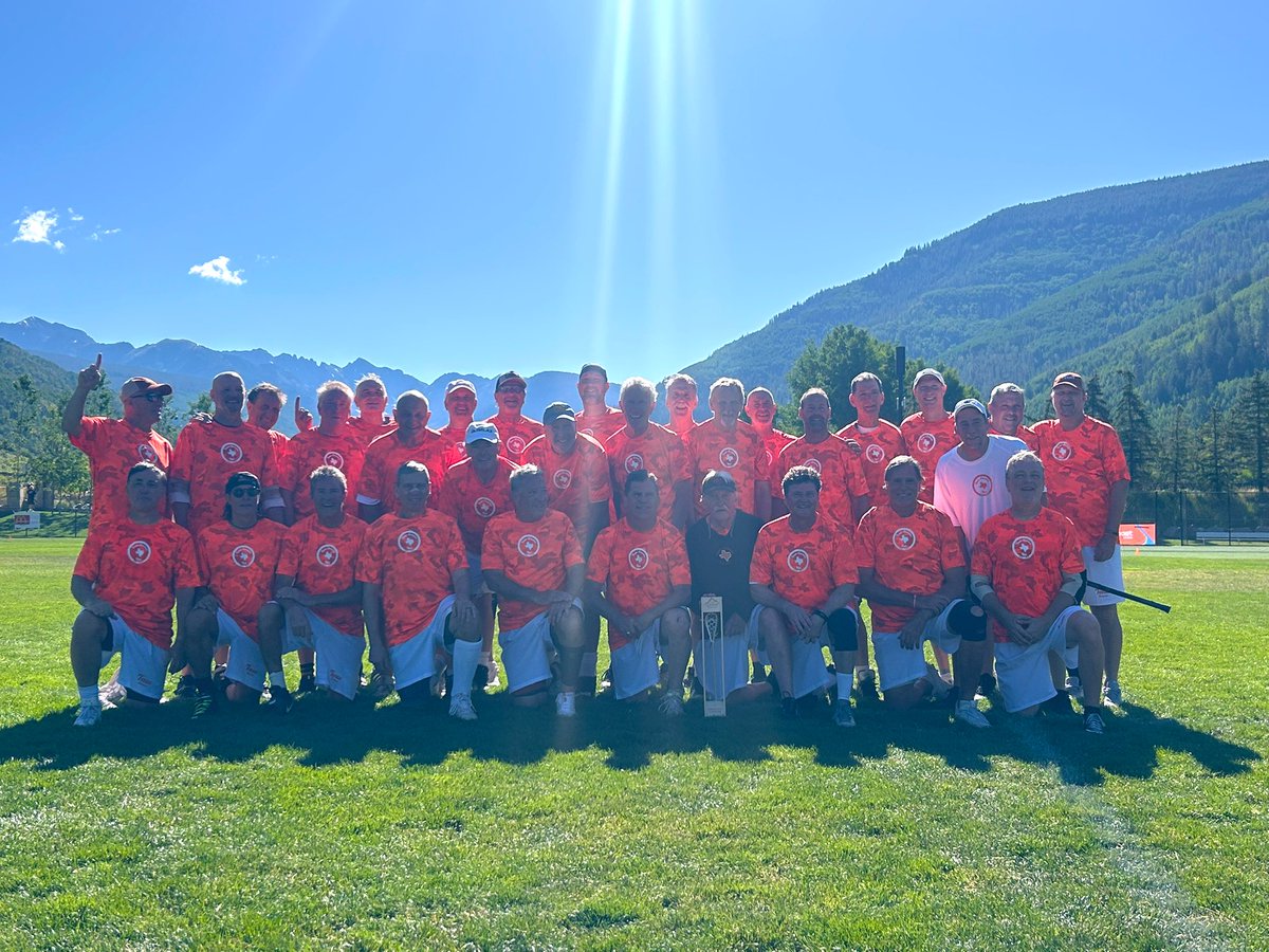mattkinnear's tweet image. The “old guy” divisions at @VailLacrosse might be the most pure form of lacrosse. You play and win for the love of the game and the camaraderie, and a few Coors Lights postgame
Congrats Los Abuelos (60+), Bushwood (50+) and Navy Old Goats (40+)