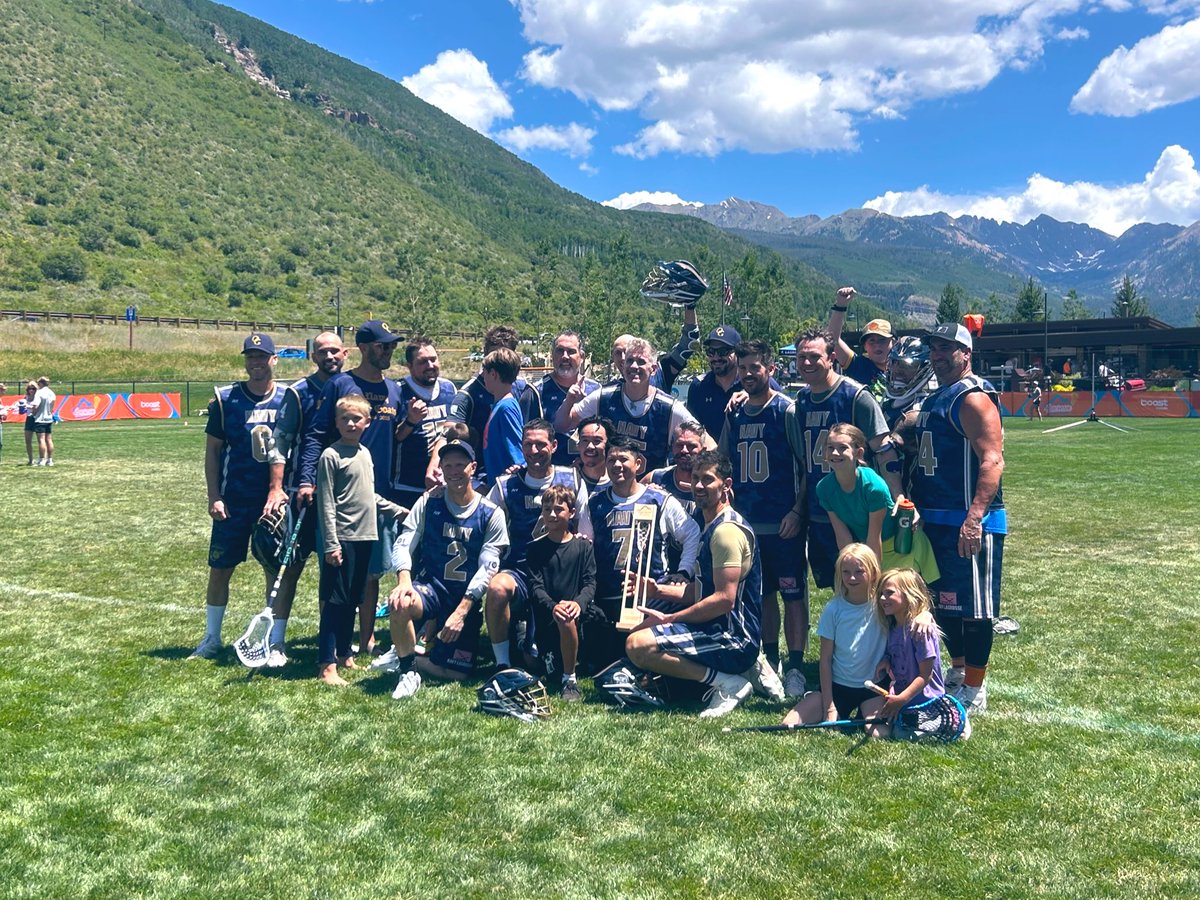 mattkinnear's tweet image. The “old guy” divisions at @VailLacrosse might be the most pure form of lacrosse. You play and win for the love of the game and the camaraderie, and a few Coors Lights postgame
Congrats Los Abuelos (60+), Bushwood (50+) and Navy Old Goats (40+)
