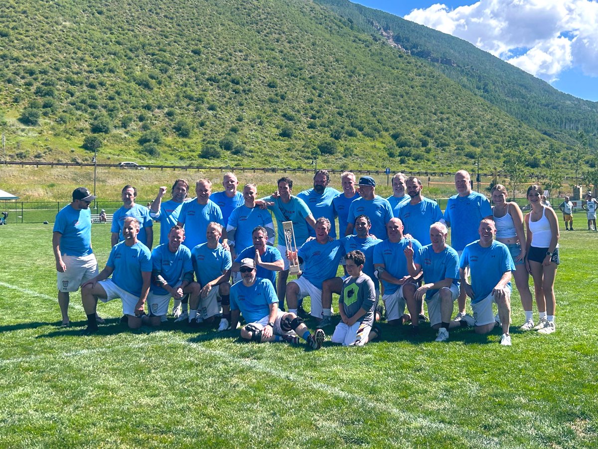 mattkinnear's tweet image. The “old guy” divisions at @VailLacrosse might be the most pure form of lacrosse. You play and win for the love of the game and the camaraderie, and a few Coors Lights postgame
Congrats Los Abuelos (60+), Bushwood (50+) and Navy Old Goats (40+)