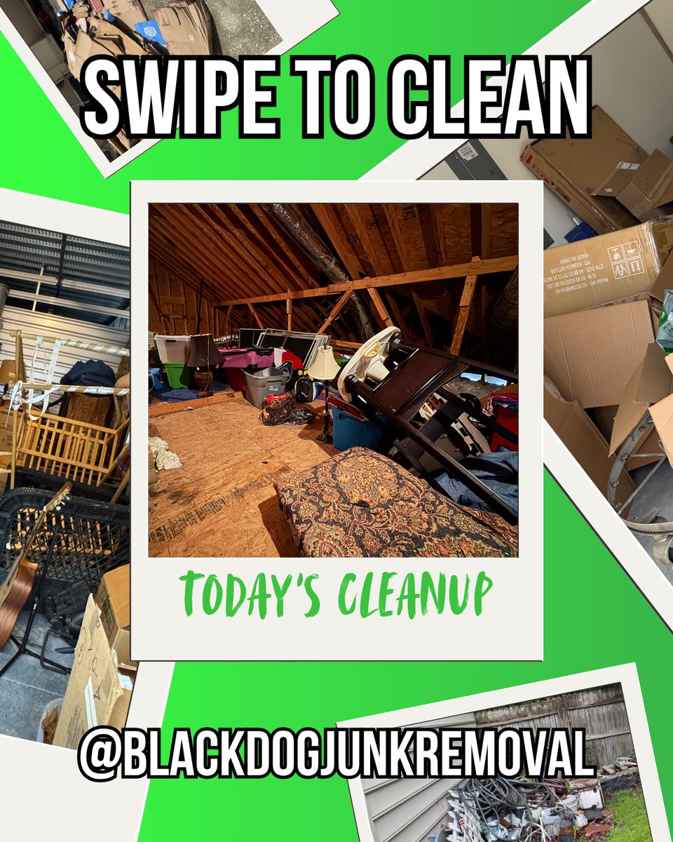BDJunkremoval's tweet image. Swipe to Clean: Attic Declutter
Where junk disappears like magic ✨

💪 Real cleanups. Real satisfying.
🐾 Black Dog Junk Removal
📍 Charleston, SC
☎️ 843-920-JUNK

#JunkRemoval #CleanOutCrew #DeclutterYourLife #SwipeToClean #BeforeAndAfter #JunkBeGone #TidyTransformation