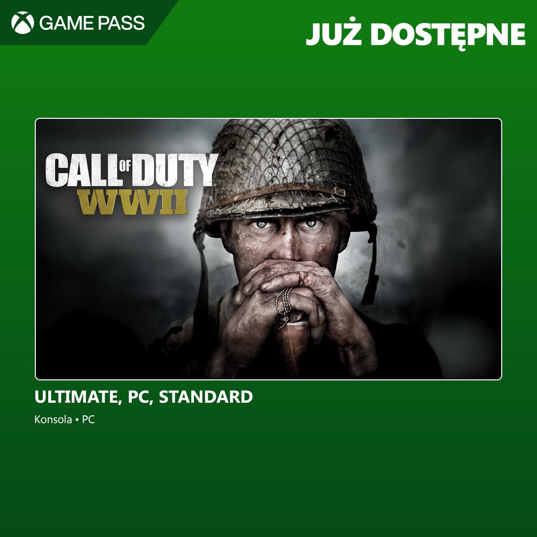Obowiązek wzywa 🫡

Zagrajcie w Call of Duty: WWII już teraz!