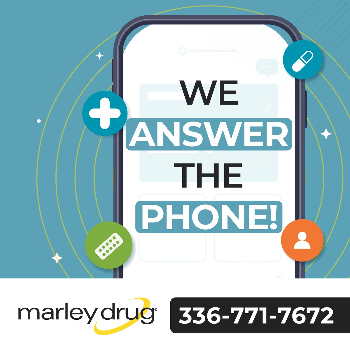 Say no to automated phone calls! At Marley Drug, our pharmacists are always available to help you. Don't settle for less; make the switch to a caring local pharmacy today. bit.ly/44hvnxP