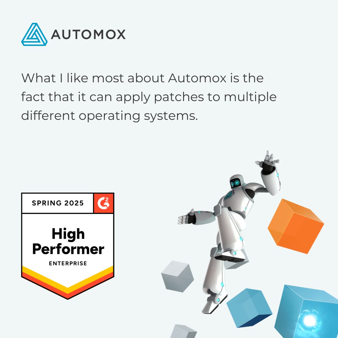 Automox's tweet image. Patching across platforms, on your timeline. That’s how IT pros like you keep systems secure and teams productive.