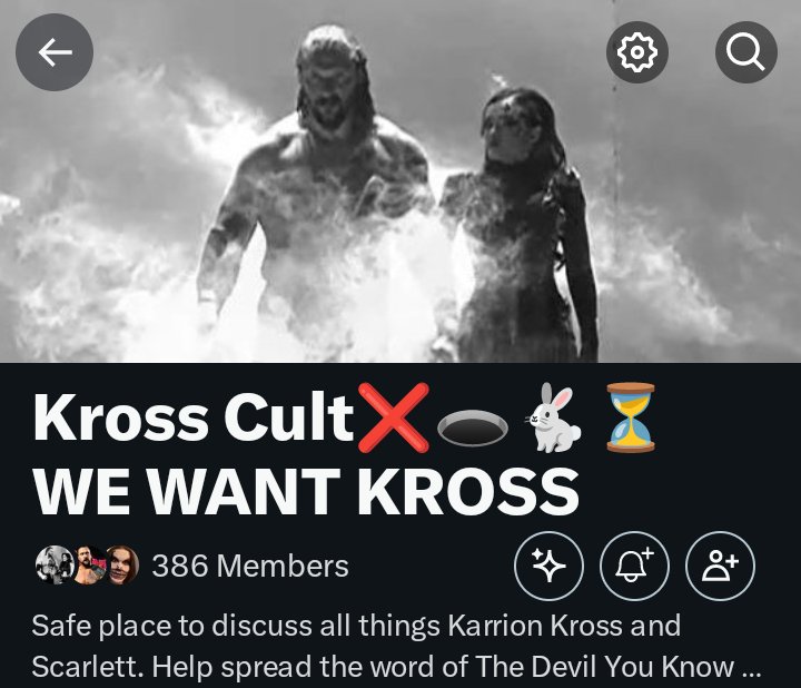 We try to make sure, every day, is a happy Doomsday! Join us!🖤❌⏳

#WeWantKross #PushKarrionKross #WeWantScarlett #KrossCult
#WWERaw

🔗 x.com/i/communities/…