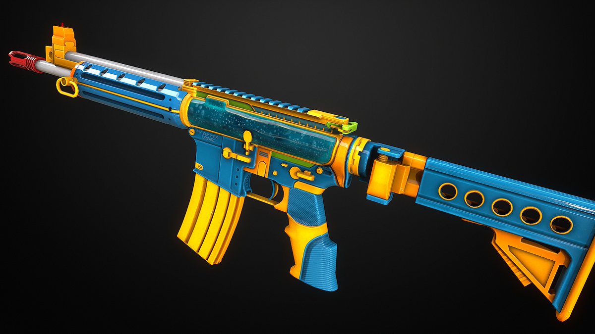 Yo  ! New Skin for <a href="/playrust/">Rust</a>  Cutout and Normal version
My Summer LR300 , Hope you like it !!