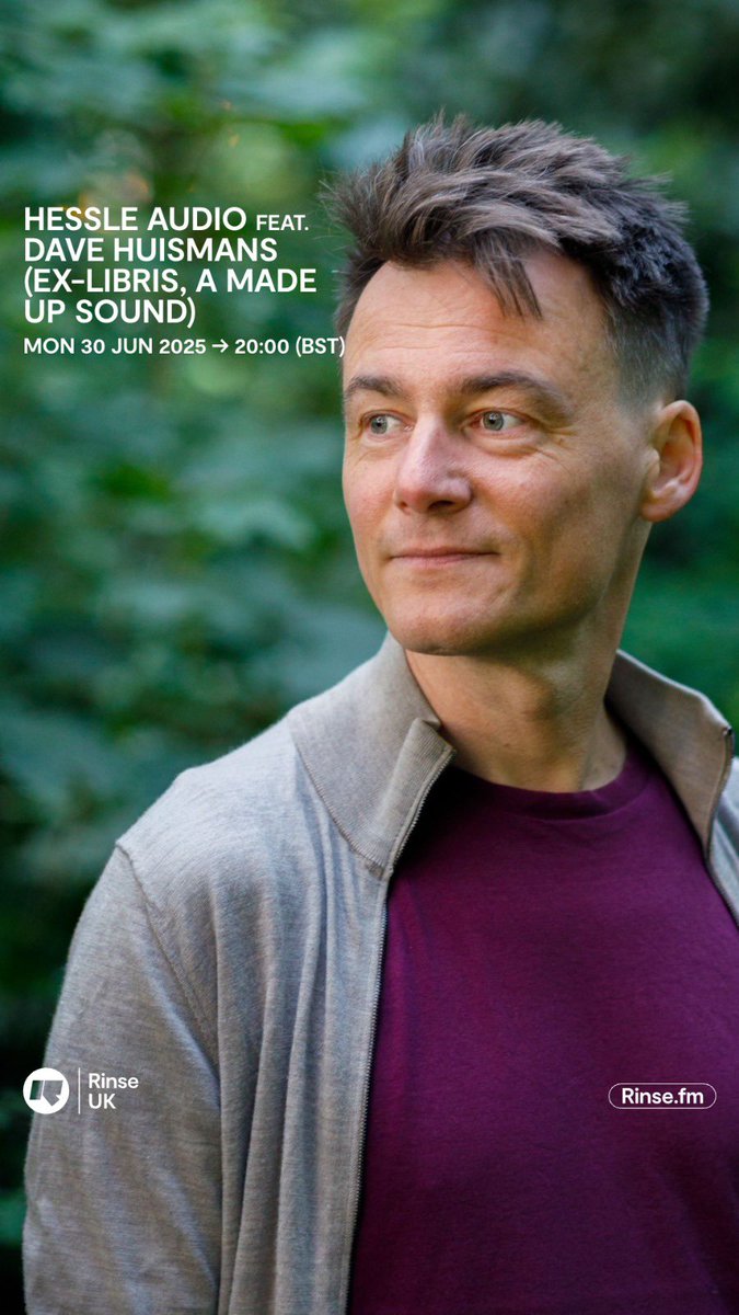 Hessle Audio show broadcasting now on <a href="/RinseFM/">Rinse FM</a>

full takeover this week from Dave Huismans / <a href="/amadeupsound/">a made up sound</a> in support  of his two new EPs

rinse.fm til 10pm 
106.8FM London