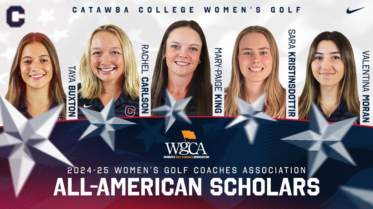 Catawba College Athletics (@catawbaindians) on Twitter photo 5๏ธโฃโญ
A program-high ๐
๐๐๐ Catawba golfers earned the title of <a href="/WGCAGOLF/">Women's Golf Coaches</a> All-American Scholar! ๐บ๐ธ
Release | bit.ly/3ZVWvPY
#CatawbaCulture 5๏ธโฃโญ
A program-high ๐
๐๐๐ Catawba golfers earned the title of <a href="/WGCAGOLF/">Women's Golf Coaches</a> All-American Scholar! ๐บ๐ธ
Release | bit.ly/3ZVWvPY
#CatawbaCulture