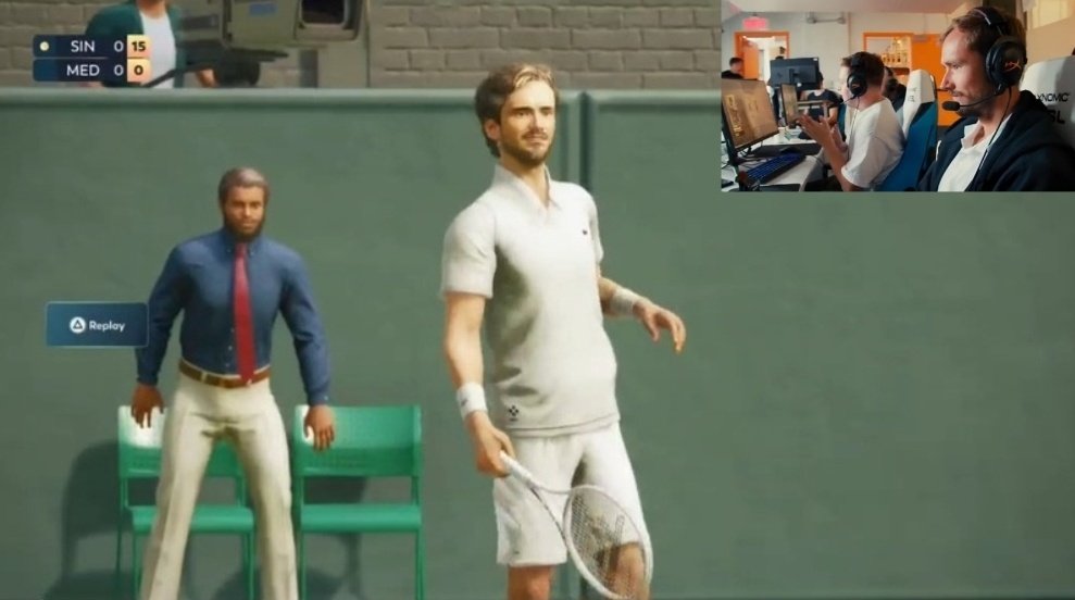 NAH MAN MEDVEDEV IS STREAMING TOPSPIN 2K ON TWITCH AS HIMSELF AFTER LOSING IN THE FIRST ROUND OF WIMBLEDON

😭😭😭😭😭😭😭😭😭