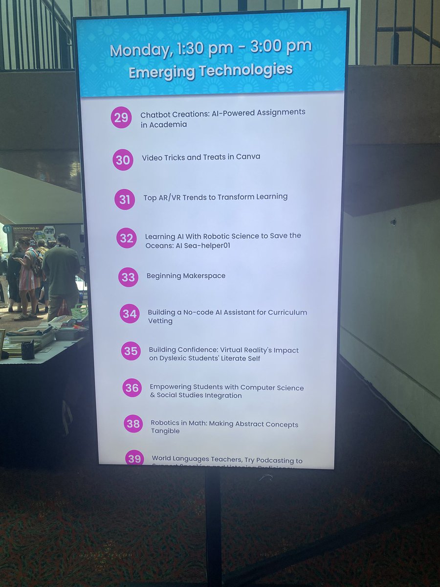 I’m at table 38 ready to share how robotics can be used to teach math.  #omgrobots #iste25 #vexrobotics